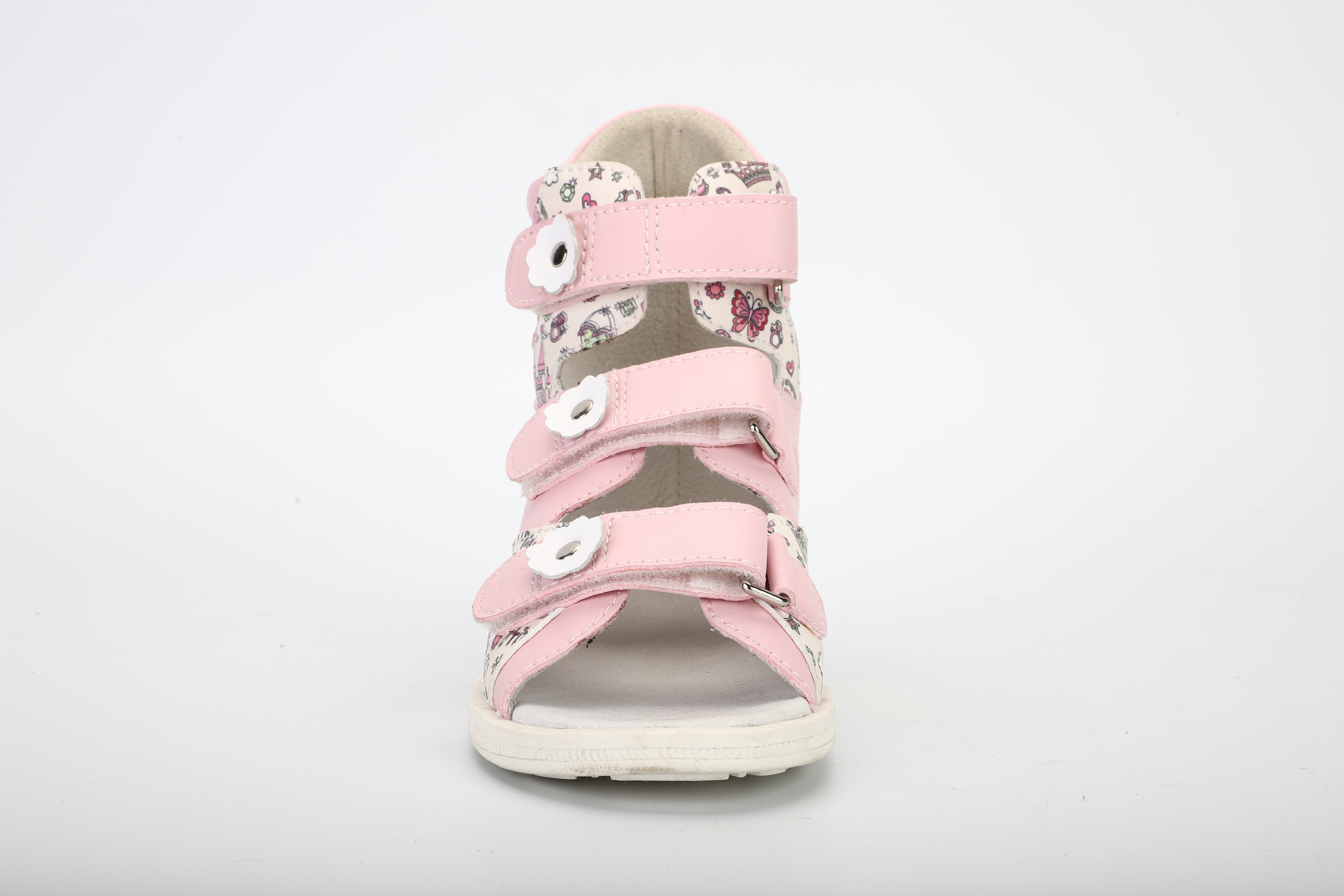 Chaussures médicales confortables en cuir pour enfants, sandales orthopédiques pour enfants sur la pointe des pieds